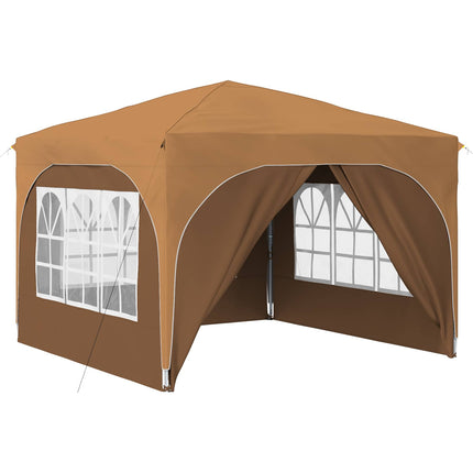Pop-up Partytält 290 x 290 x 245 cm Beige