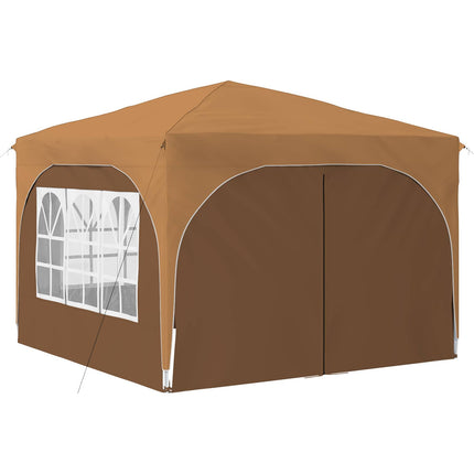 Pop-up Partytält 290 x 290 x 245 cm Beige
