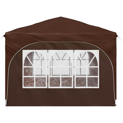 Pop-up Partytält 290 x 290 x 245 cm Brun