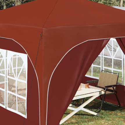 Pop-up Partytält 290 x 290 x 245 cm Terracotta