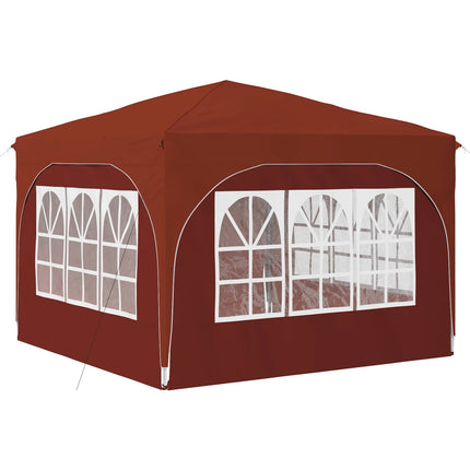 Pop-up Partytält 290 x 290 x 245 cm Terracotta