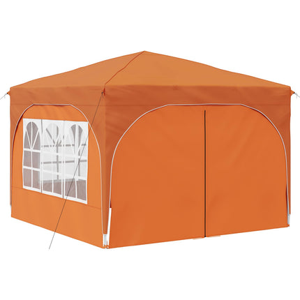 Pop-up Partytält 290 x 290 x 245 cm Orange