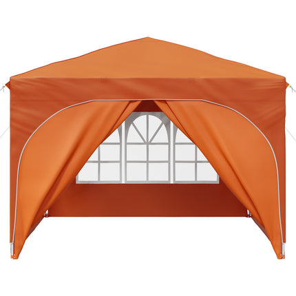 Pop-up Partytält 290 x 290 x 245 cm Orange