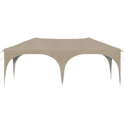 Pop-up Partytält 575 x 288 x 245 cm Gräddvit Oxford Tyg