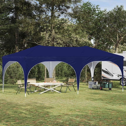 Pop-up Partytält 575 x 288 x 245 cm Blå Oxford Tyg