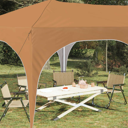 Pop-up Partytält 575 x 288 x 245 cm Beige Oxford Tyg