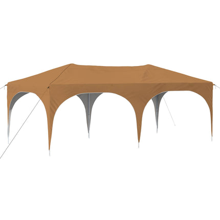 Pop-up Partytält 575 x 288 x 245 cm Beige Oxford Tyg