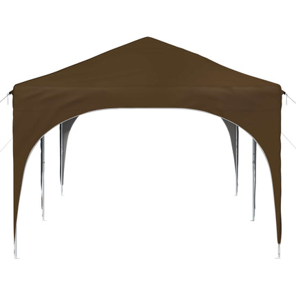 Pop-up Partytält 575 x 288 x 245 cm Taupe Oxford Tyg