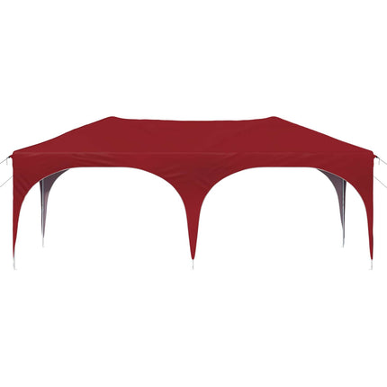 Pop-up Partytält 575 x 288 x 245 cm Vinröd Oxford Tyg