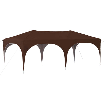 Pop-up Partytält 575 x 288 x 245 cm Brun Oxford Tyg