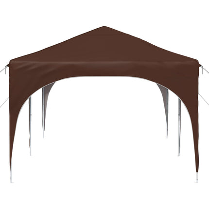 Pop-up Partytält 575 x 288 x 245 cm Brun Oxford Tyg
