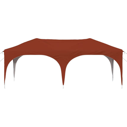 Pop-up Partytält 575 x 288 x 245 cm Terracotta Oxford Tyg