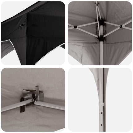 Pop-up Partytält 575 x 288 x 245 cm Svart Oxford Tyg