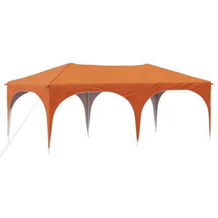 Pop-up Partytält 575 x 288 x 245 cm Orange Oxford Tyg