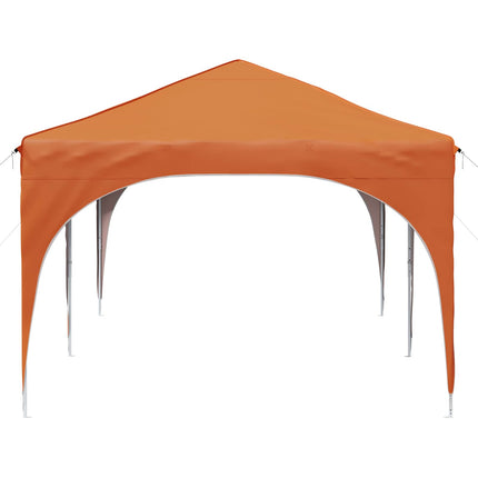 Pop-up Partytält 575 x 288 x 245 cm Orange Oxford Tyg