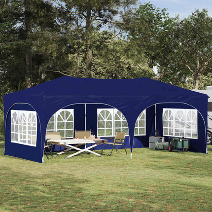 Pop-up Partytält 575 x 288 x 245 cm Blå Oxford Tyg