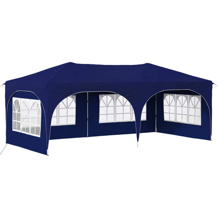 Pop-up Partytält 575 x 288 x 245 cm Blå Oxford Tyg