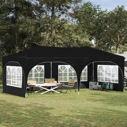 Pop-up Partytält 575 x 288 x 245 cm Antracit Oxford Tyg