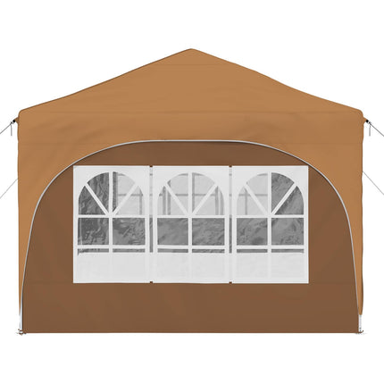 Pop-up Partytält 575 x 288 x 245 cm Beige Oxford Tyg