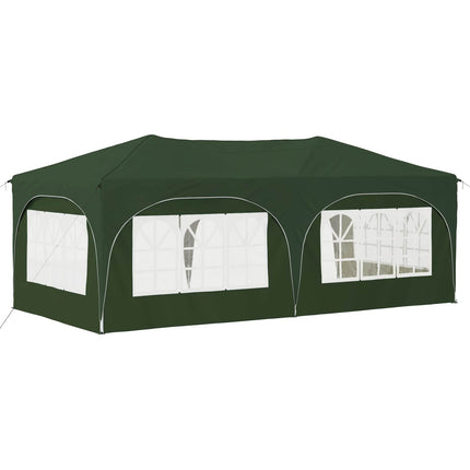 Pop-up Partytält 575 x 288 x 245 cm Grön Oxford Tyg