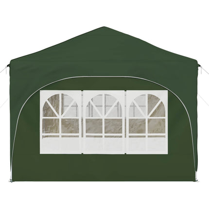 Pop-up Partytält 575 x 288 x 245 cm Grön Oxford Tyg