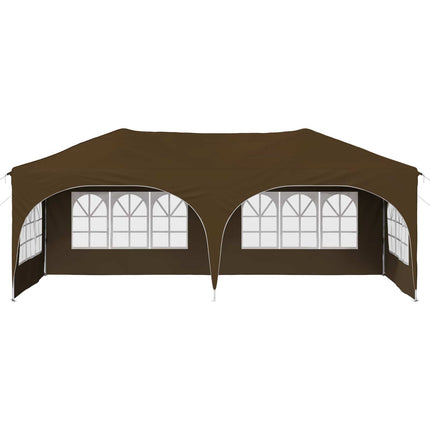 Pop-up Partytält 575 x 288 x 245 cm Taupe Oxford Tyg