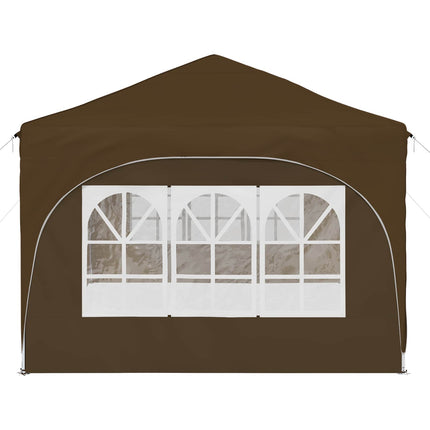 Pop-up Partytält 575 x 288 x 245 cm Taupe Oxford Tyg