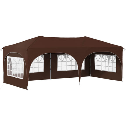 Pop-up Partytält 575 x 288 x 245 cm Brun Oxford Tyg
