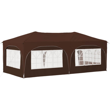 Pop-up Partytält 575 x 288 x 245 cm Brun Oxford Tyg