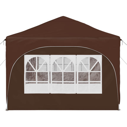 Pop-up Partytält 575 x 288 x 245 cm Brun Oxford Tyg