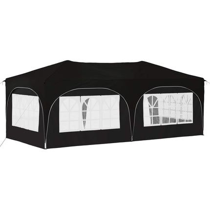 Pop-up Partytält 575 x 288 x 245 cm Svart Oxford Tyg
