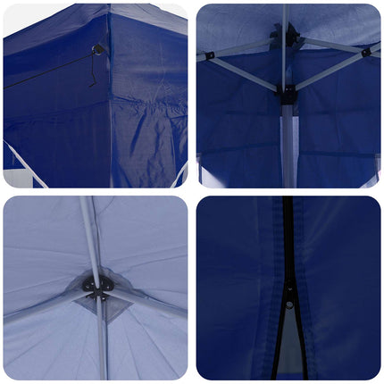 Pop-up Partytält 575 x 288 x 245 cm Blå Oxford Tyg