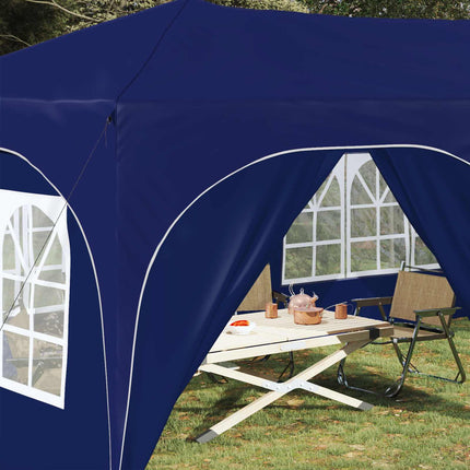 Pop-up Partytält 575 x 288 x 245 cm Blå Oxford Tyg