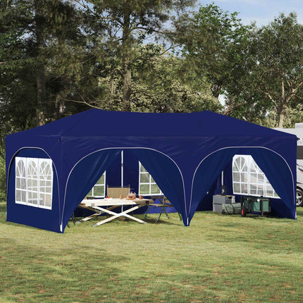 Pop-up Partytält 575 x 288 x 245 cm Blå Oxford Tyg