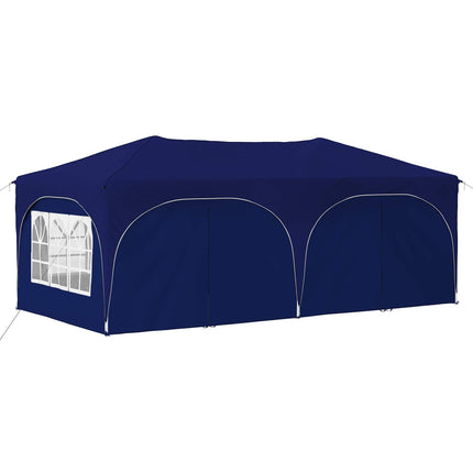 Pop-up Partytält 575 x 288 x 245 cm Blå Oxford Tyg