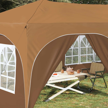 Pop-up Partytält 575 x 288 x 245 cm Beige Oxford Tyg