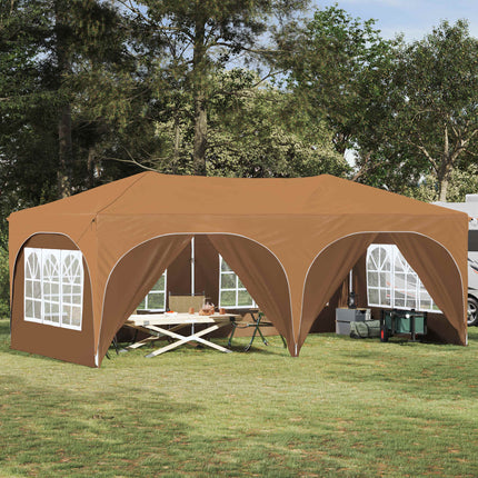 Pop-up Partytält 575 x 288 x 245 cm Beige Oxford Tyg