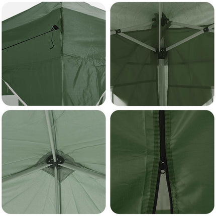 Pop-up Partytält 575 x 288 x 245 cm Grön Oxford Tyg