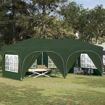 Pop-up Partytält 575 x 288 x 245 cm Grön Oxford Tyg