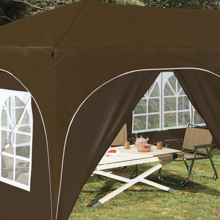 Pop-up Partytält 575 x 288 x 245 cm Taupe Oxford Tyg
