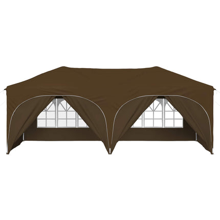 Pop-up Partytält 575 x 288 x 245 cm Taupe Oxford Tyg
