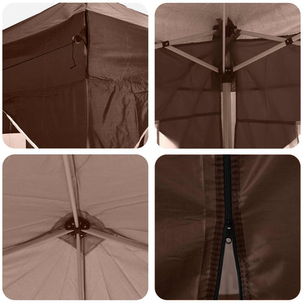 Pop-up Partytält 575 x 288 x 245 cm Brun Oxford Tyg