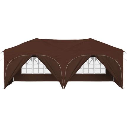 Pop-up Partytält 575 x 288 x 245 cm Brun Oxford Tyg