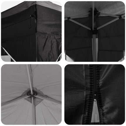 Pop-up Partytält 575 x 288 x 245 cm Svart Oxford Tyg