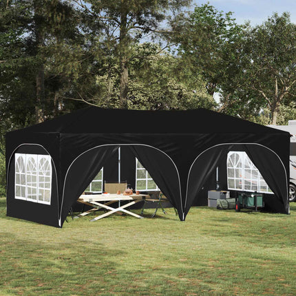 Pop-up Partytält 575 x 288 x 245 cm Svart Oxford Tyg