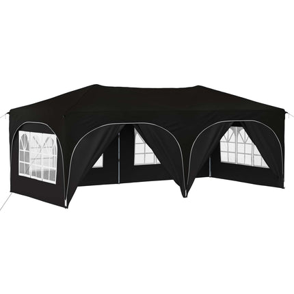 Pop-up Partytält 575 x 288 x 245 cm Svart Oxford Tyg