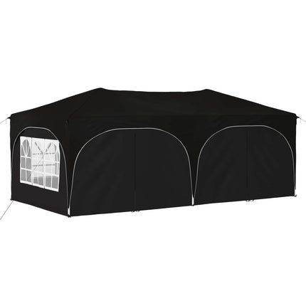 Pop-up Partytält 575 x 288 x 245 cm Svart Oxford Tyg