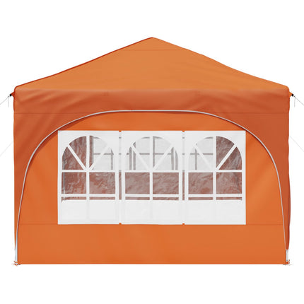 Pop-up Partytält 575 x 288 x 245 cm Orange Oxford Tyg
