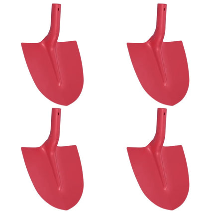 Skyffelhuvud 4 pcs Röd 39,5 x 27,5 cm Pulverlackerat stål
