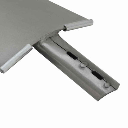 Skyffelhuvud 4 pcs Silver 43 x 17 cm Pulverlackerat stål